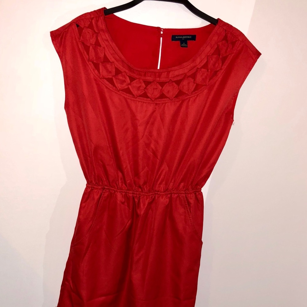 Banana republic red dress